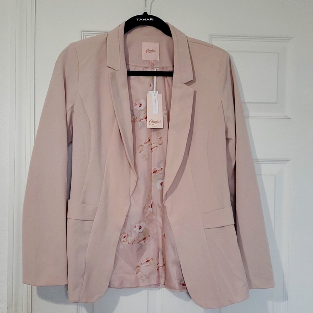 Candies S Light Pink Open Blazer